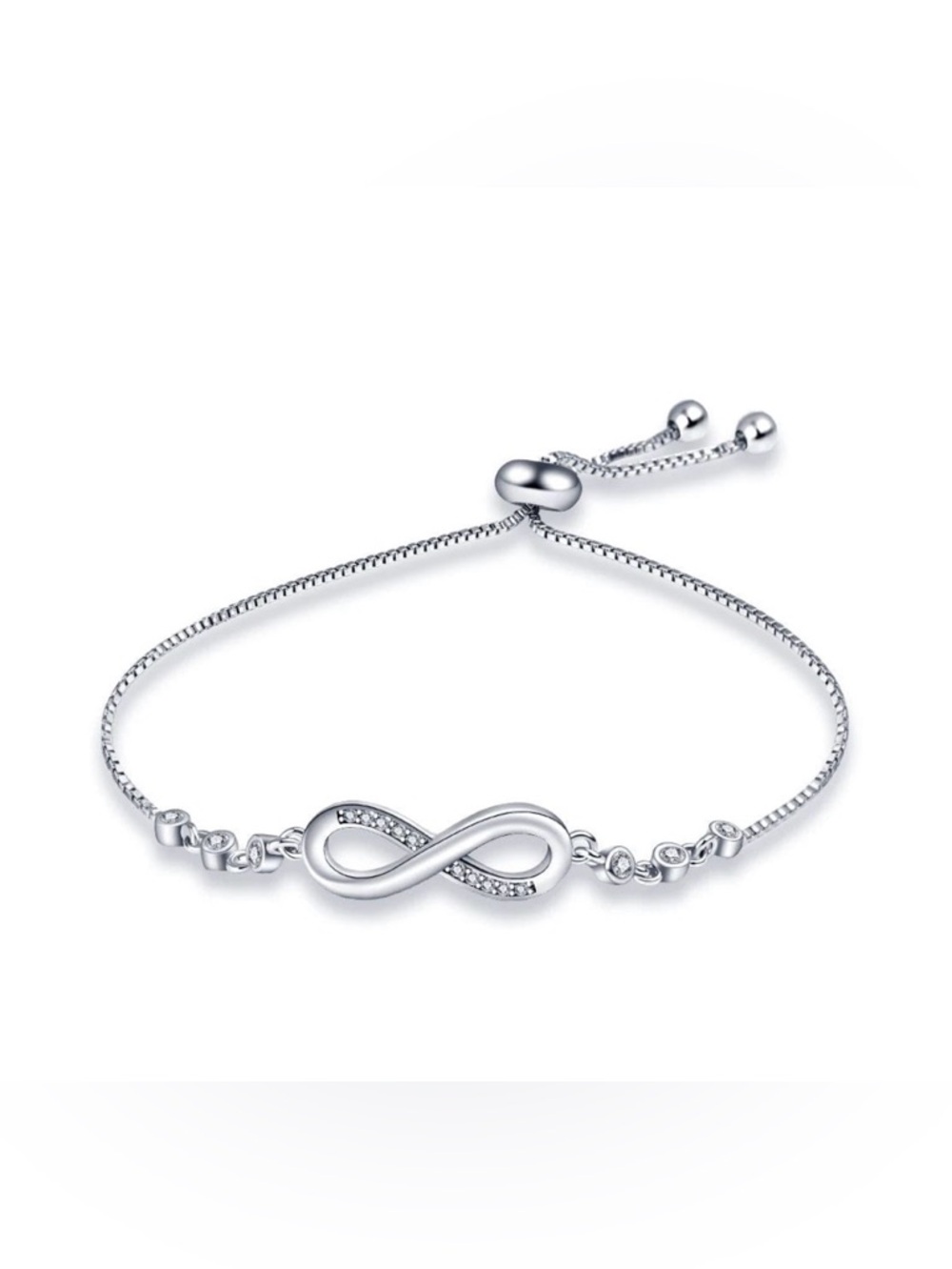 Silver Infinity Link Bracelet - Women - Picture 5 of 5